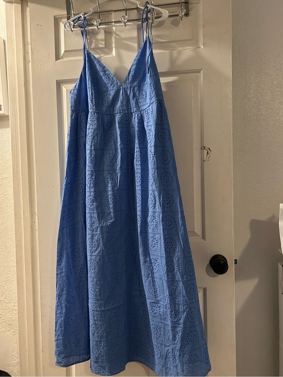 H&M Dresses & Skirts - H&M Light Blue Eyelet Sundress